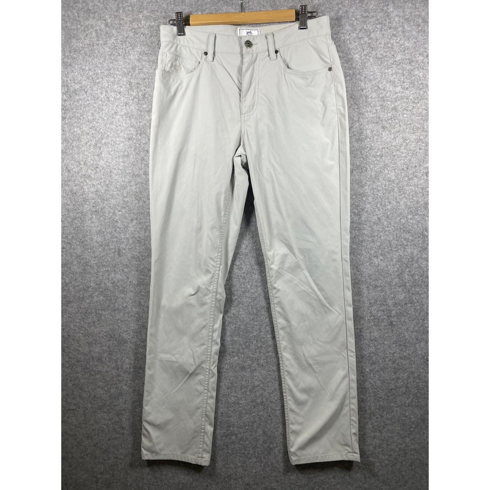 Southern Tide Mens Intercoastal Pants 30x32 Gray Performance Stretch 5-Pocket